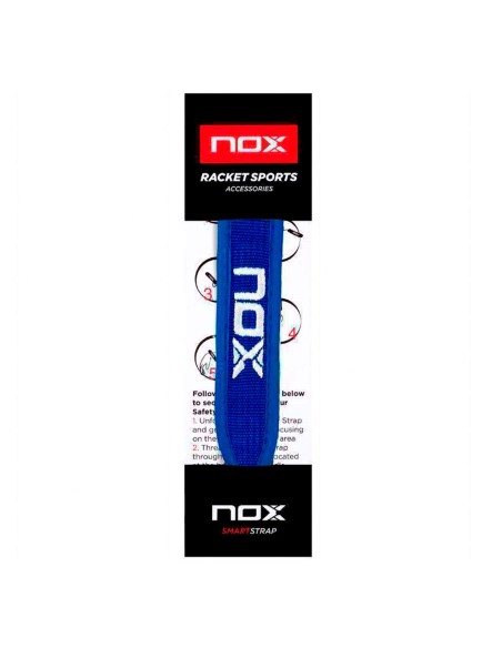 Cordon Nox Smartstrap Luxury Azul Logo Blanco | Ofertas de pádel
